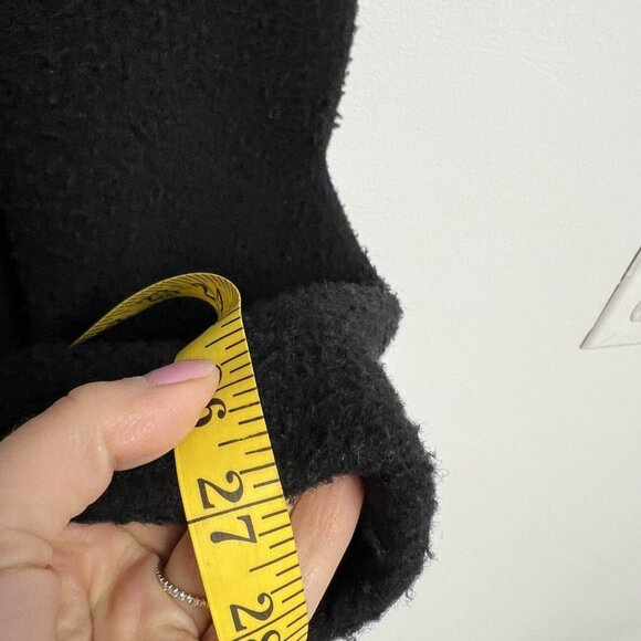 Allsaints Eds Wool-Blend Peacoat Men's Black 38 - Picture 10 of 15